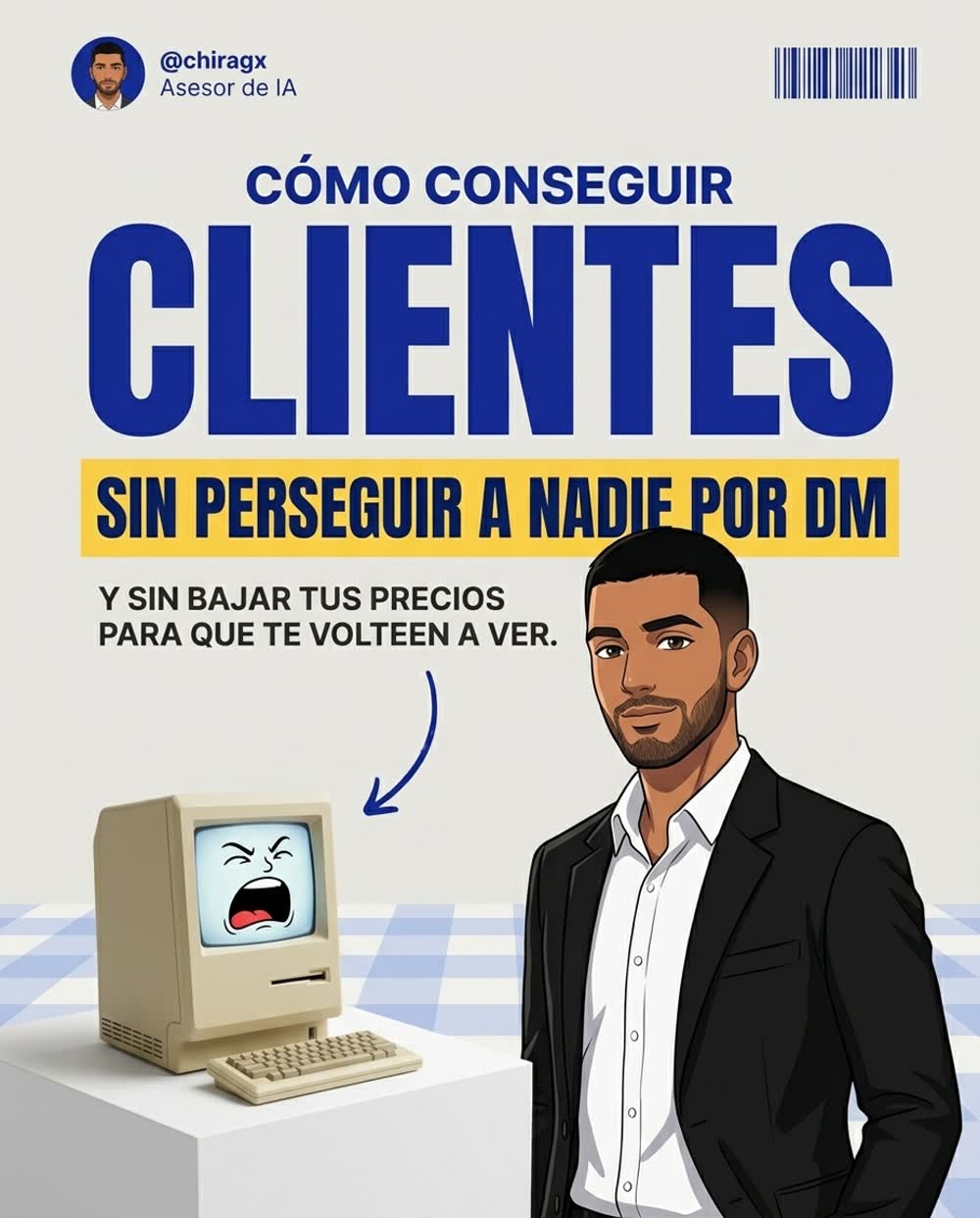 Flyer hecho con IA: cómo conseguir clientes sin perseguir a nadie por DM
