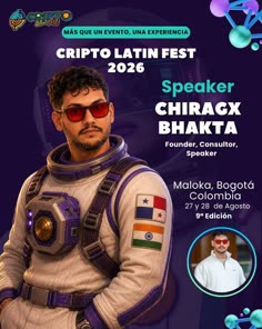 Cripto Latin Fest 2026, Chiragx speaker, Bogotá