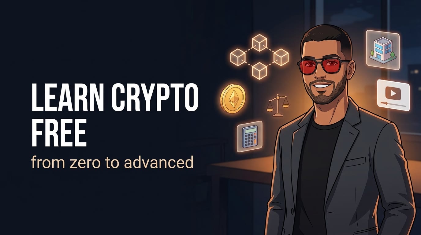Free crypto course in Spanish: from zero to advanced, with crypto tax, legal and RWA tracks