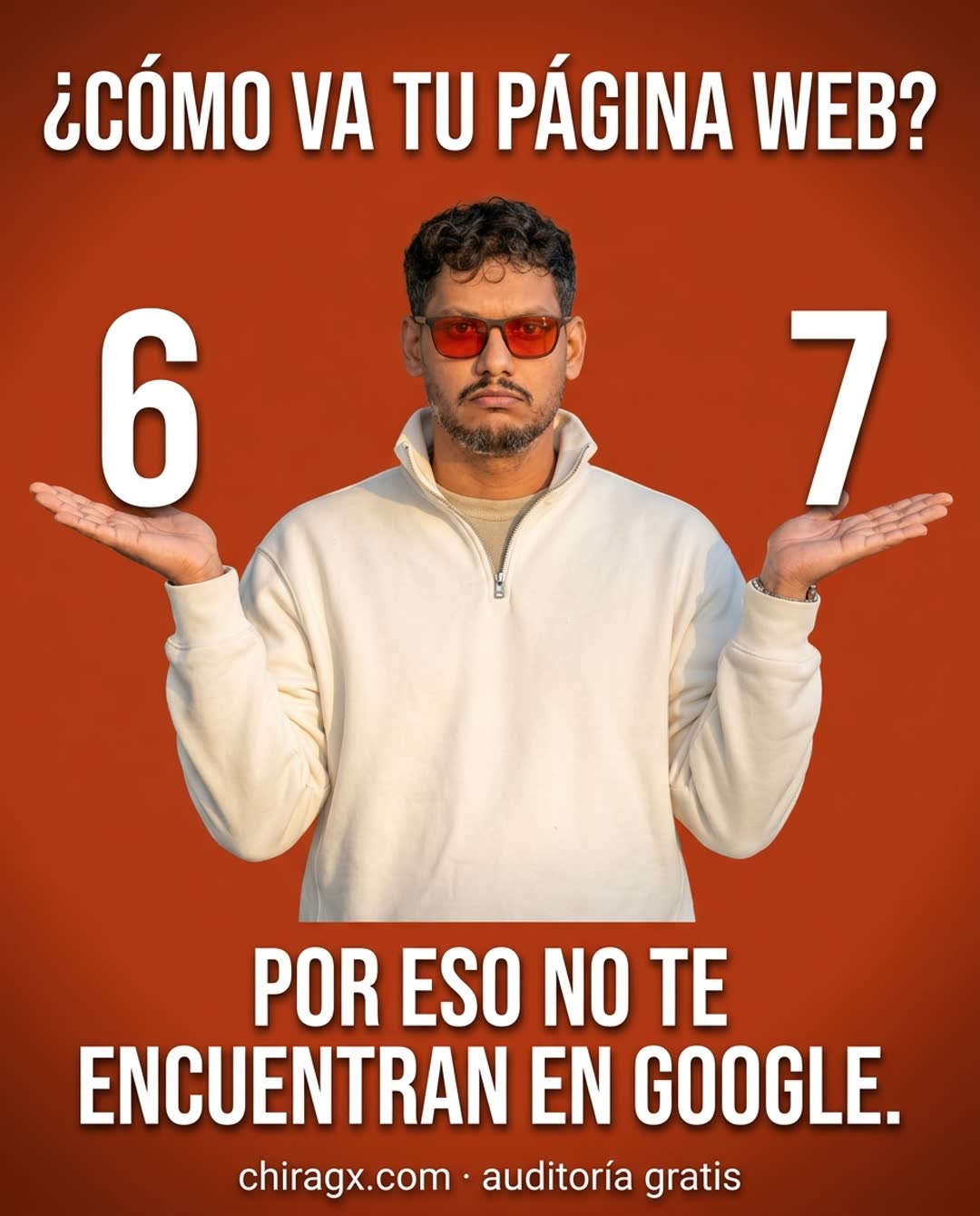 Meme hecho con IA: ¿cómo va tu página web? 6-7, por eso no te encuentran en Google