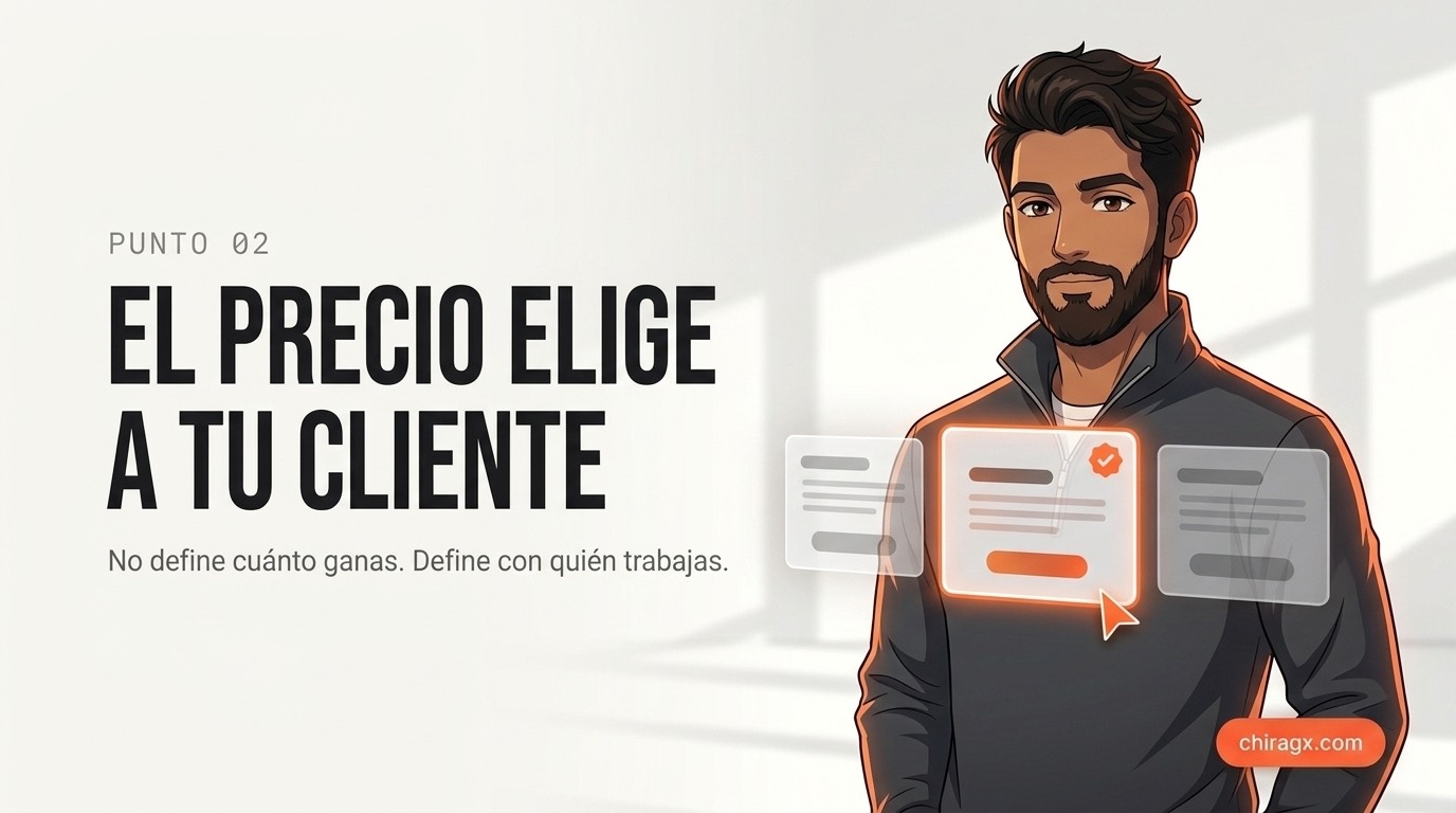 El precio elige a tu cliente: no define cuánto ganas, define con quién trabajas
