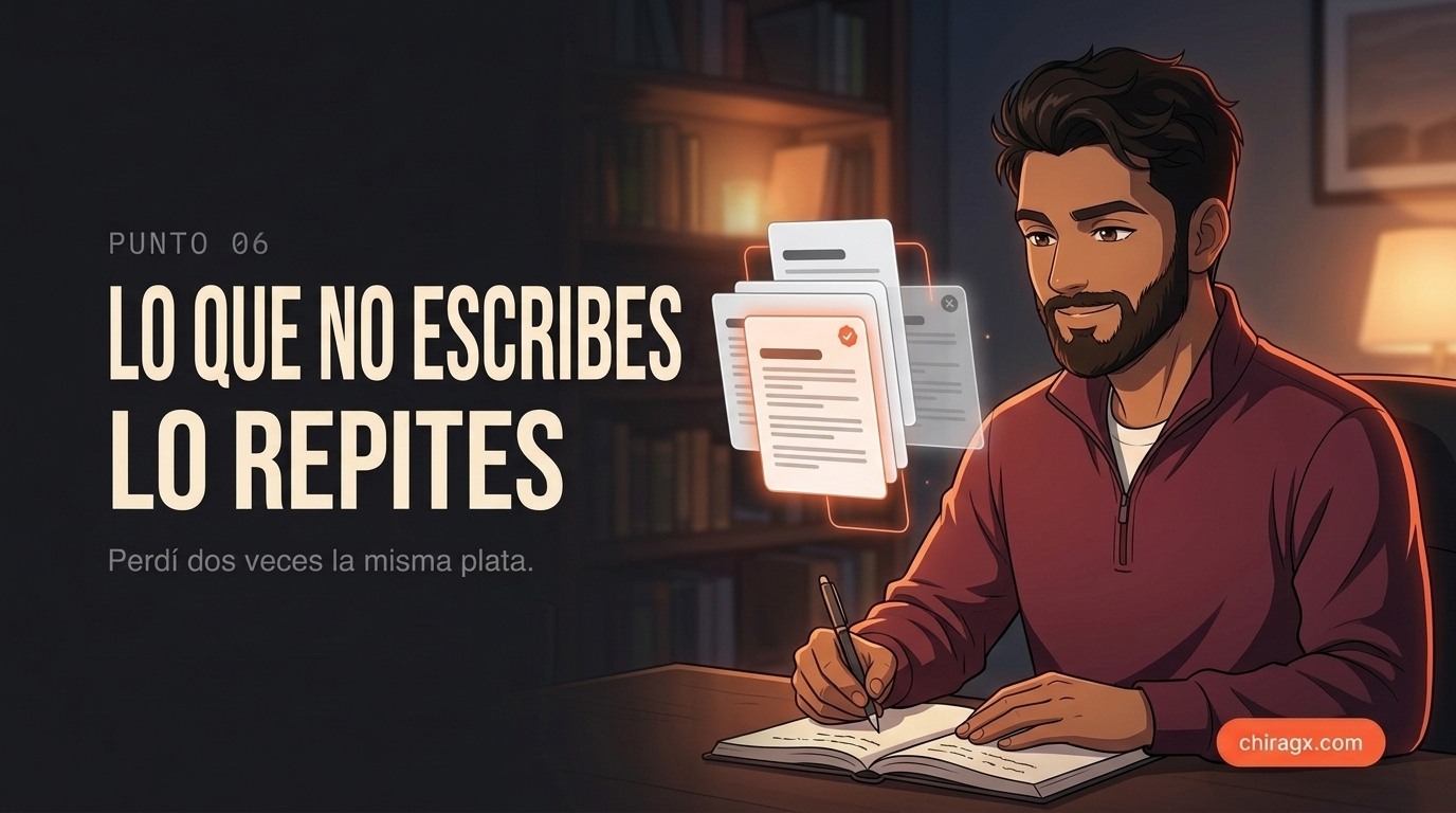 Lo que no escribes lo repites