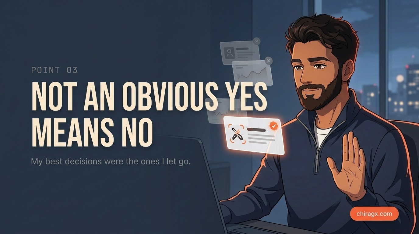 Not an obvious yes means no