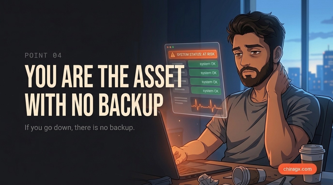 You are the asset with no backup