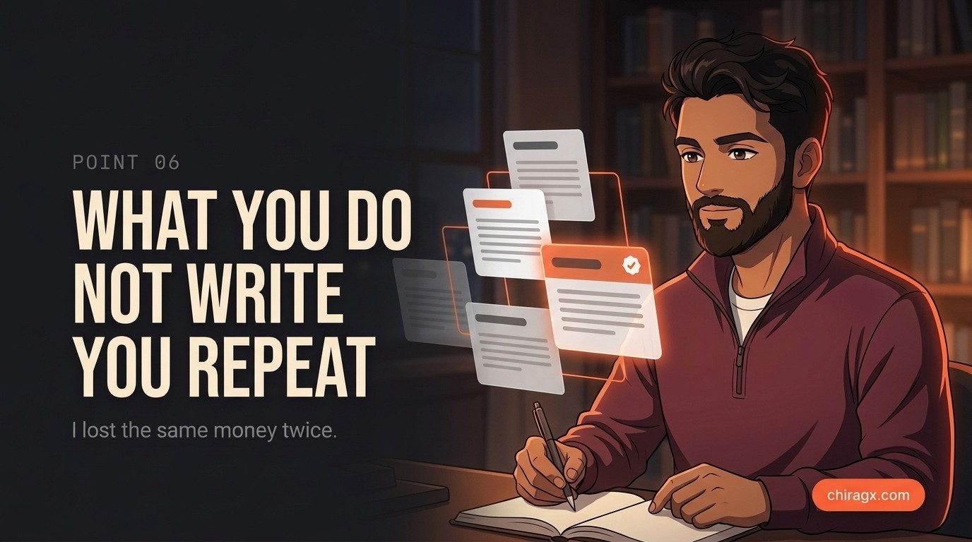 What you do not write, you repeat