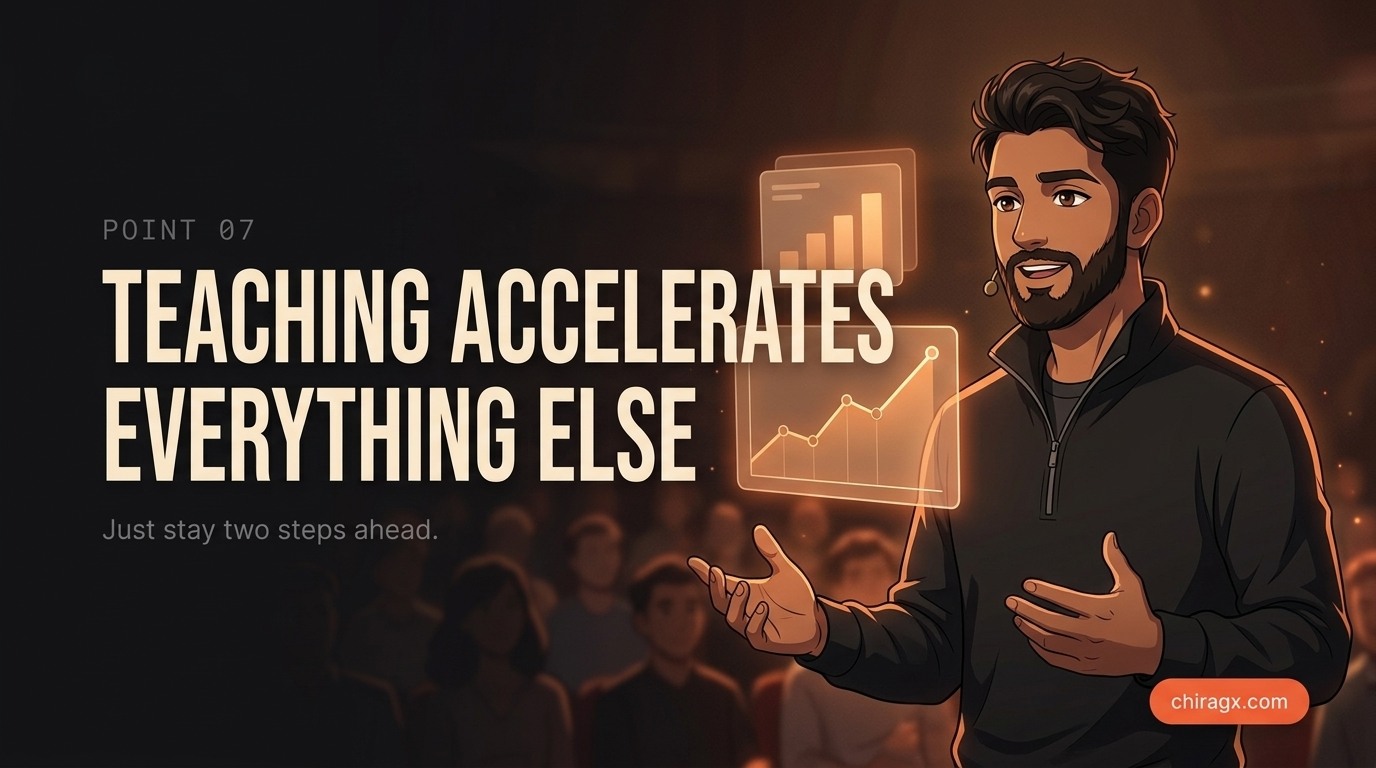 Teaching accelerates everything else