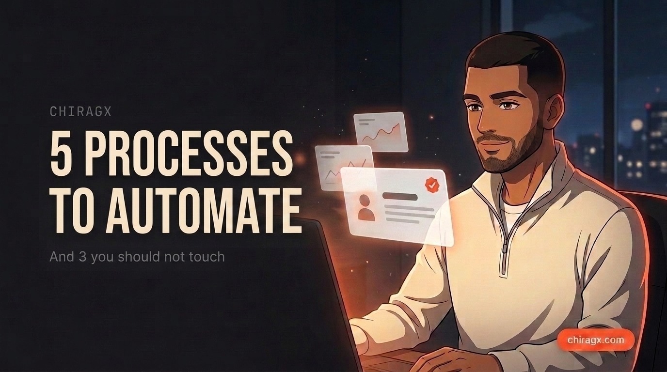 5 Processes Every Business Should Automate With AI (And 3 You Should Not Touch)