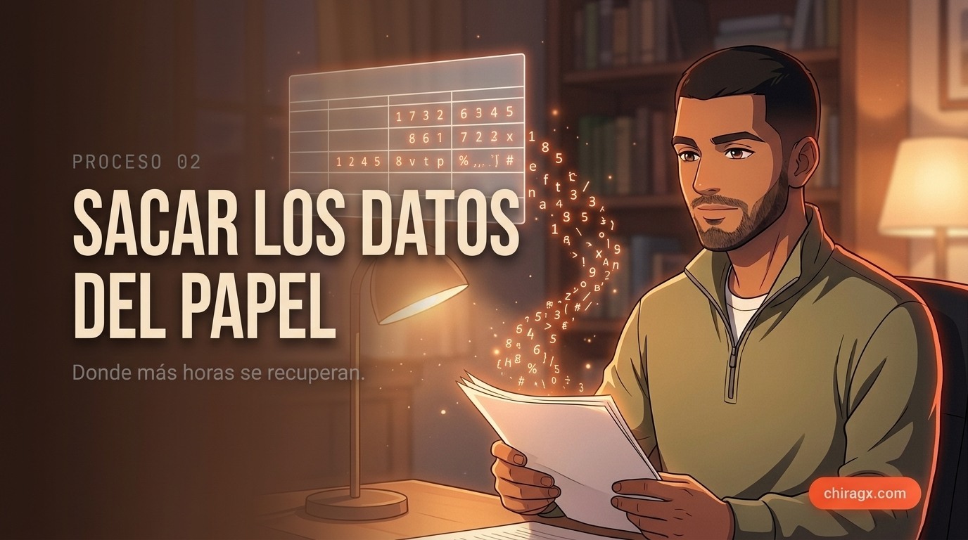 Sacar los datos del papel: donde más horas se recuperan