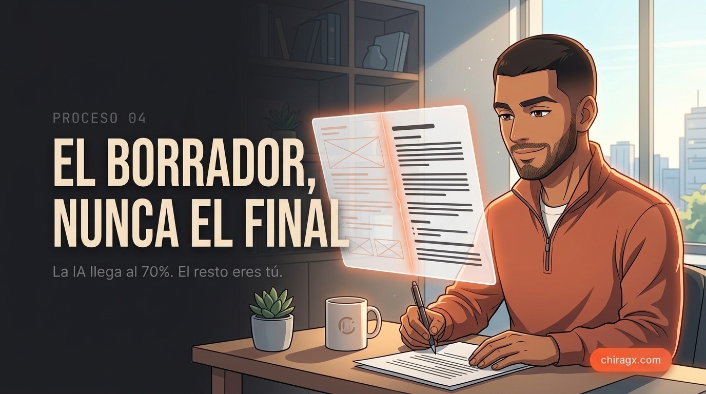 El borrador, nunca el final: la IA llega al 70 por ciento