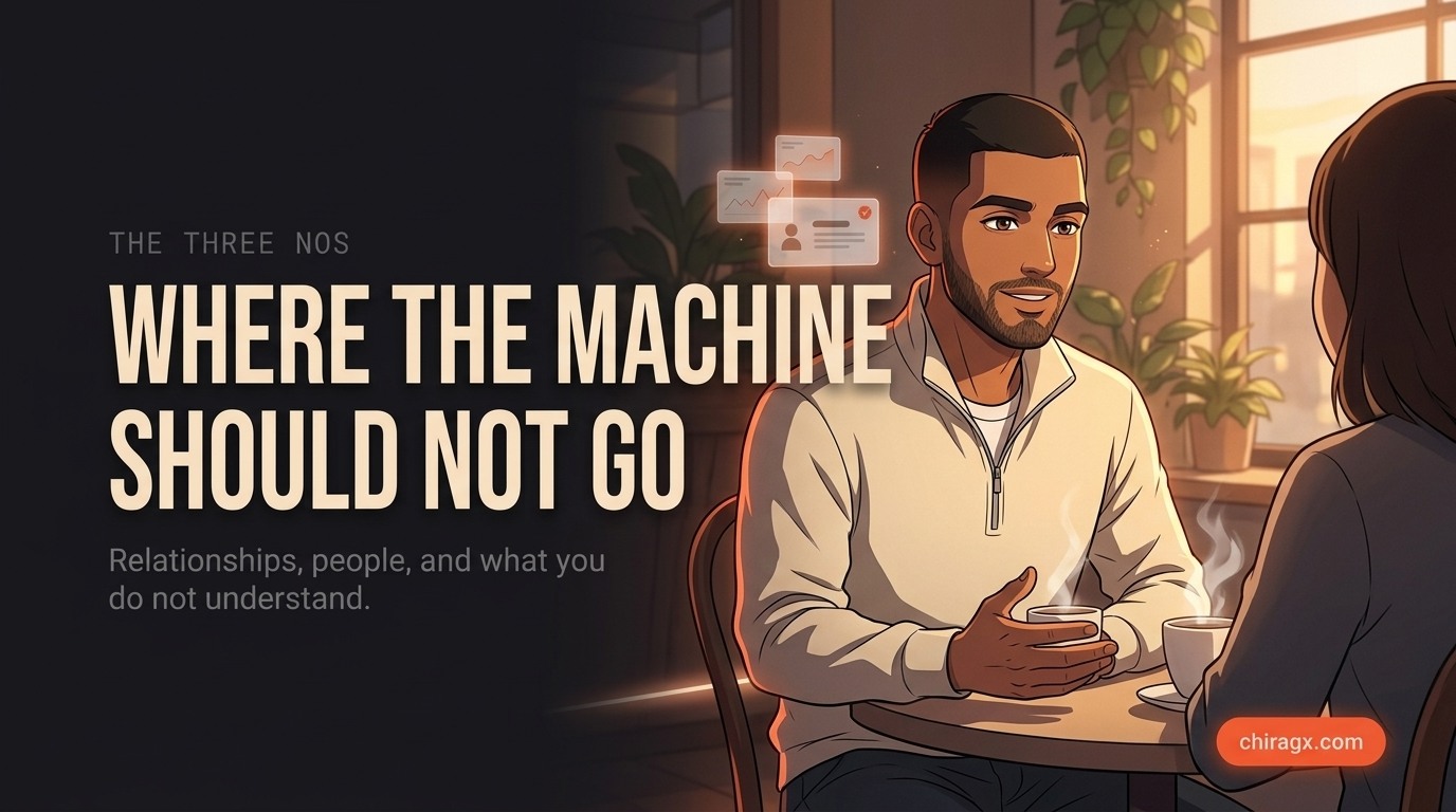 Where the machine should not go: relationships, people and what you do not understand