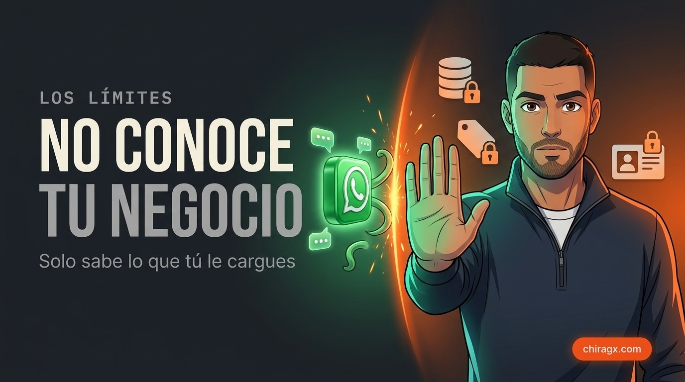 Los límites: no conoce tu negocio, solo sabe lo que tú le cargues